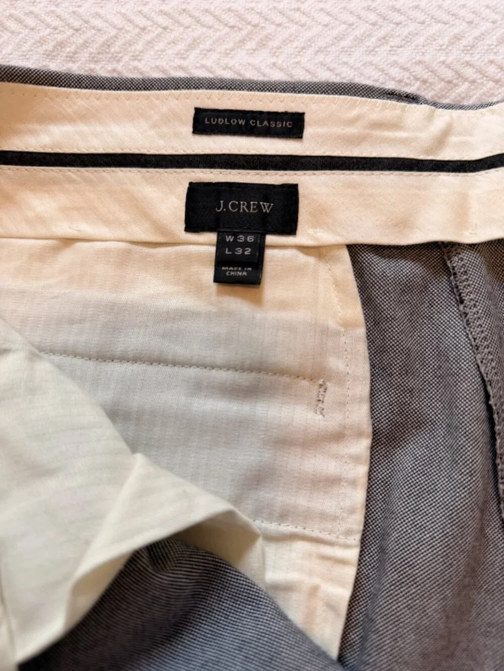 J. Crew Ludlow Suit in Italian Oxford Cloth